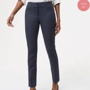 LOFT Skinny Ankle Pants in Julie Fit, Costal Gray, Size 0